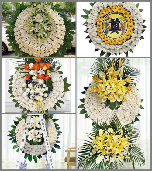 山东青岛胶州市里岔镇朱家屯村花圈速递